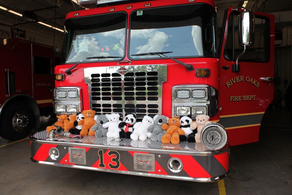 bears blog 2, teddy bear on the front of a fire truck